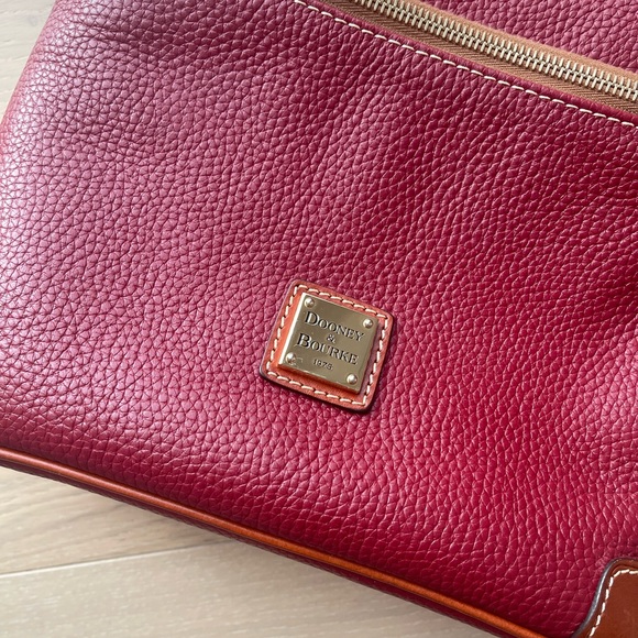 Dooney & Bourke Maroon Pebble Grain Crossbody - Picture 2 of 8